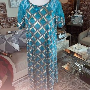 Blue free size dress